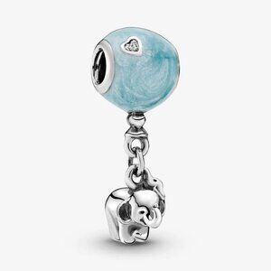 NWT Pandora Elephant & Blue Balloon Charm